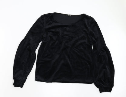 XETRA Womens Black   Pullover Jumper Size S  - Puff Sleeves