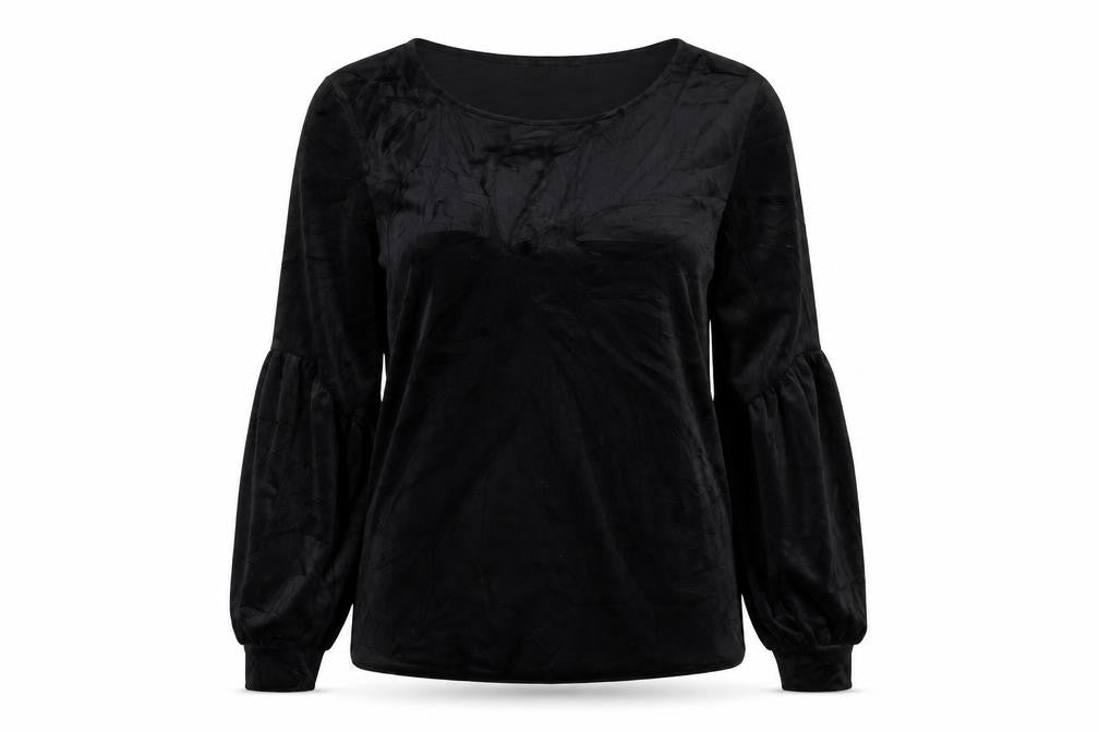 XETRA Womens Black   Pullover Jumper Size S  - Puff Sleeves