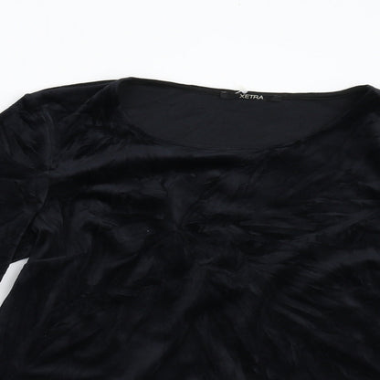 XETRA Womens Black   Pullover Jumper Size S  - Puff Sleeves