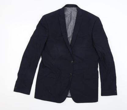 Additional front view of Red Herring men’s blue jacket suit jacket, size 42