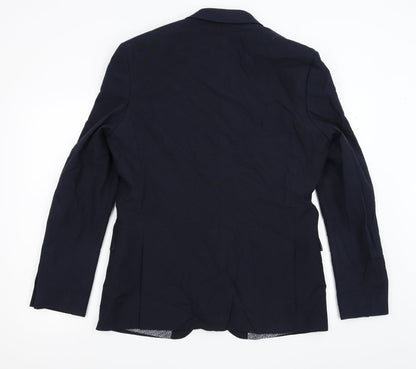 Back view of Red Herring men’s blue jacket suit jacket, size 42