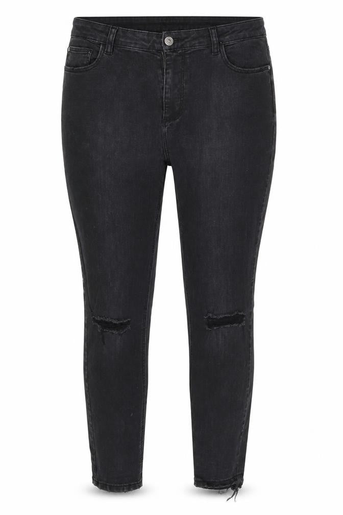 Denim Co. Womens Black  Denim Skinny Jeans Size 14 L25 in