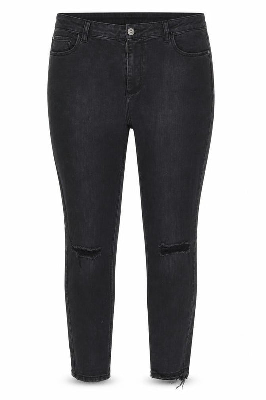 Denim Co. Womens Black  Denim Skinny Jeans Size 14 L25 in