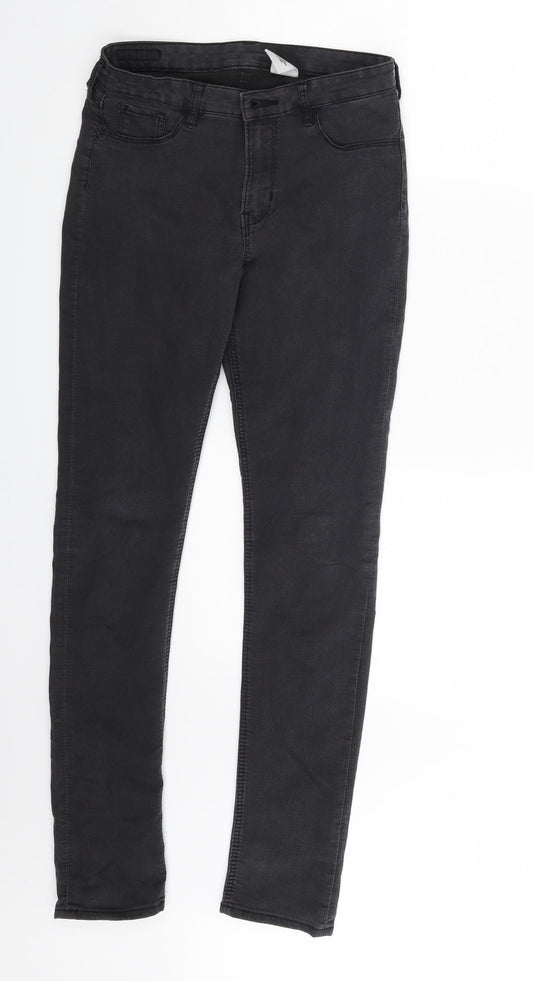 H&M Girls Grey  Denim Skinny Jeans Size 13-14 Years