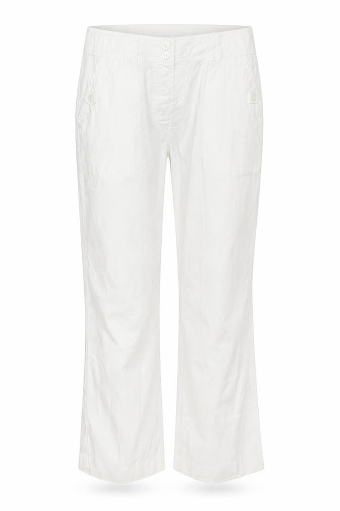 Bonmarché Womens White Sweatpants Trousers Size 10 L25 in