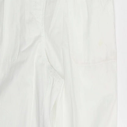 Bonmarché Womens White Sweatpants Trousers Size 10 L25 in