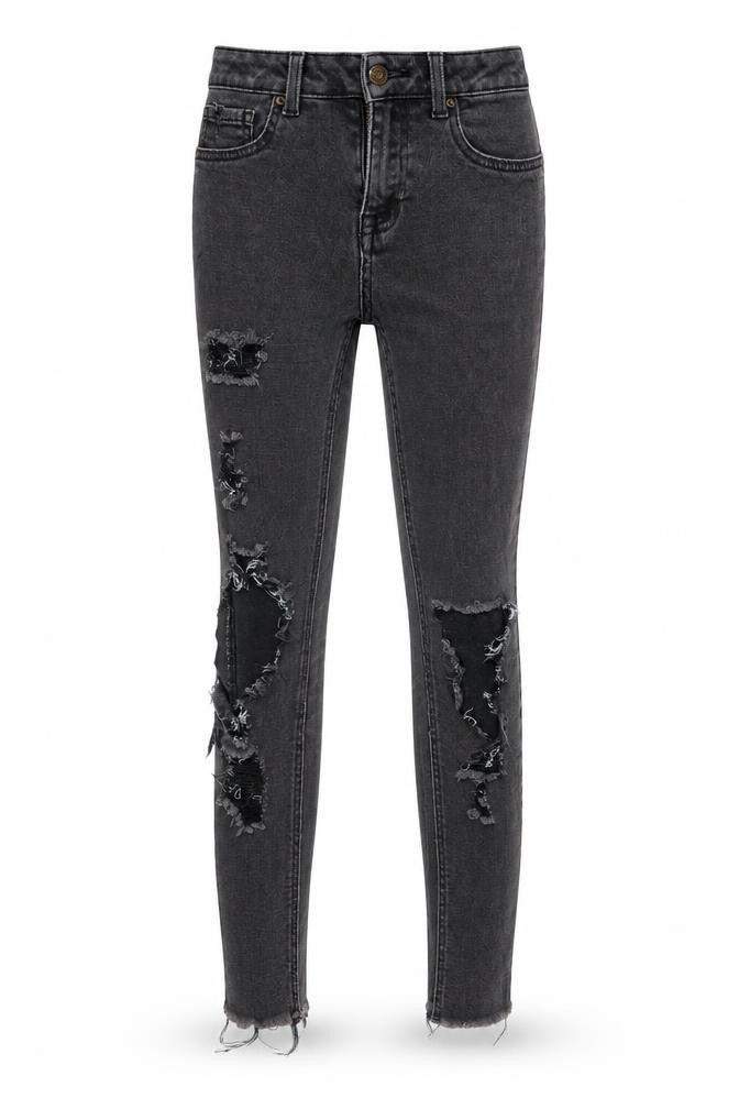 New Look Girls Grey  Denim Skinny Jeans Size 13 Years