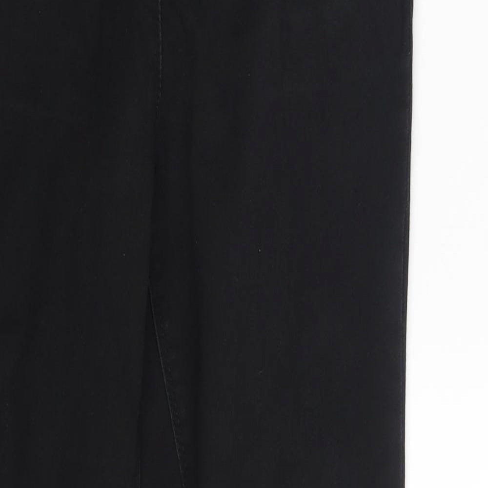Papaya Womens Black  Denim Skinny Jeans Size 8 L25 in