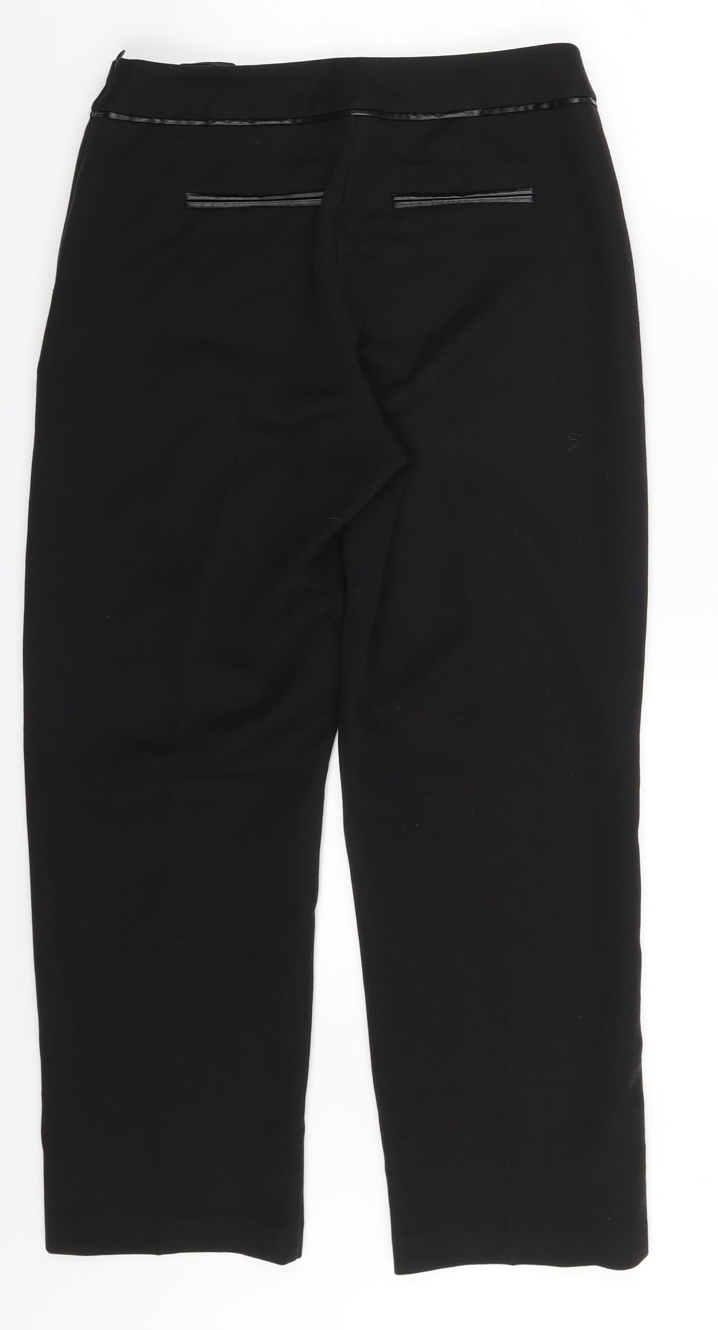 F&F Womens Black   Capri Trousers One Size L23 in