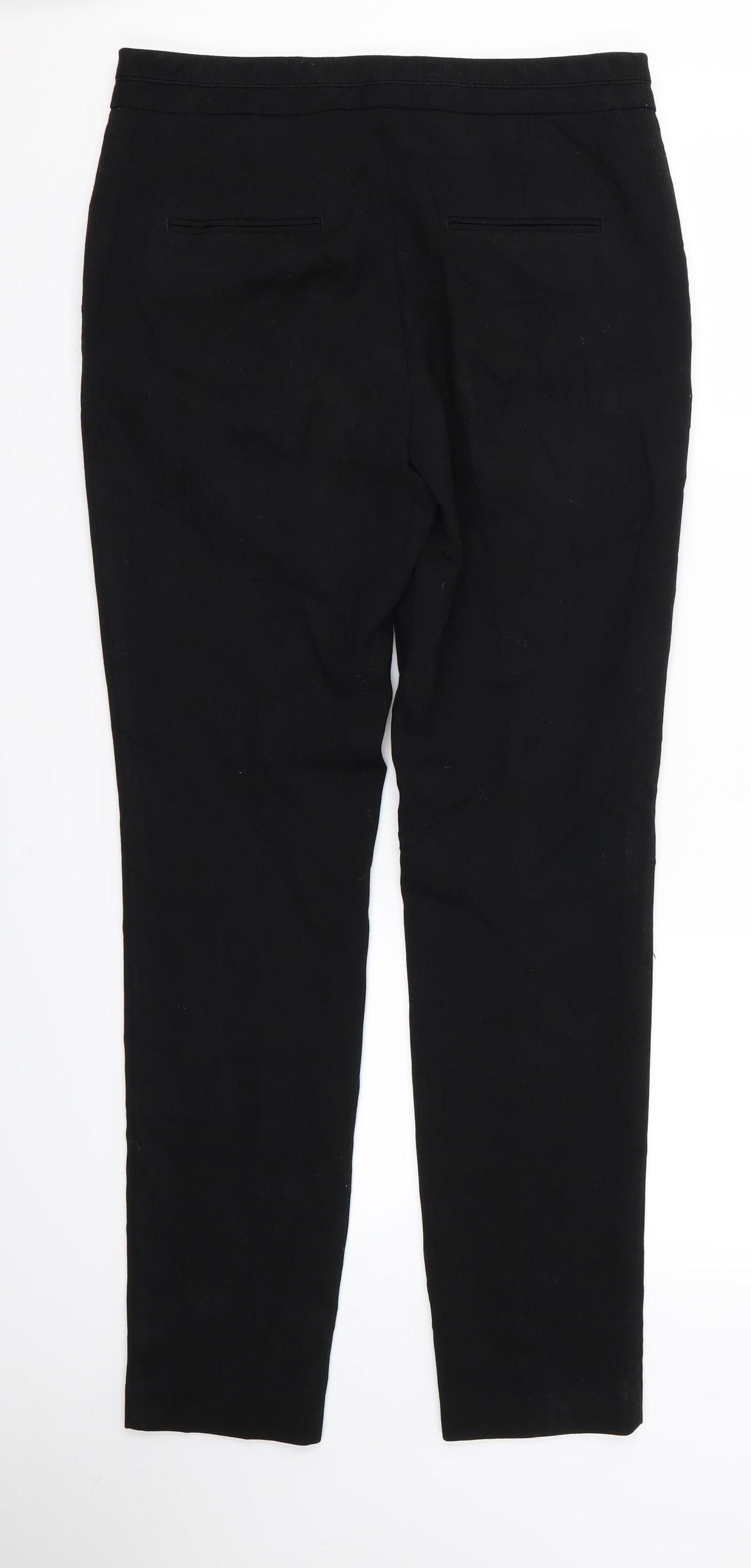 NEXT Womens Black   Trousers  Size 8 L27 in