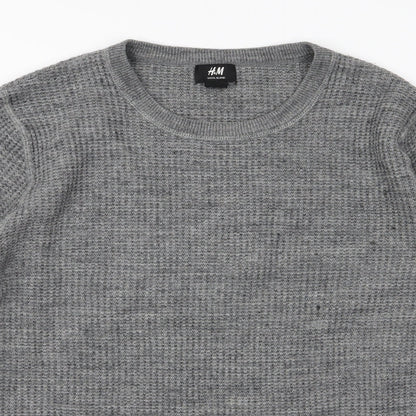 H&M Mens Grey   Pullover Jumper Size L