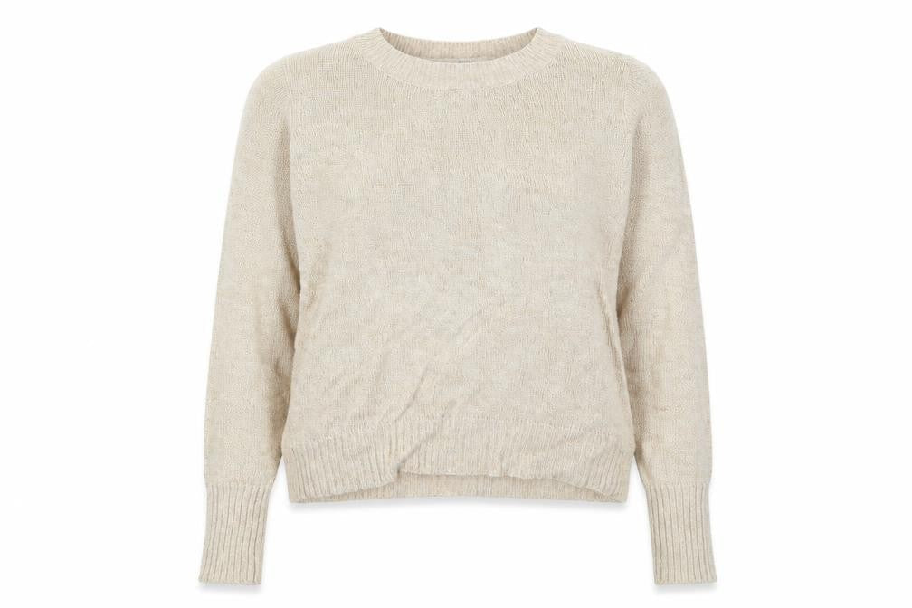 Divided Womens Beige  Knit Pullover Jumper Size M
