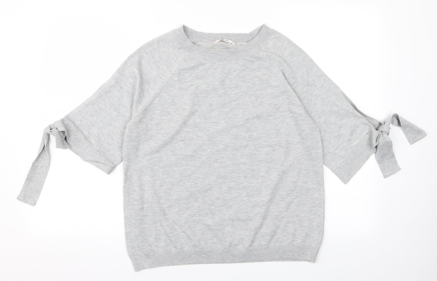 TU Womens Grey  Knit Pullover Jumper Size 12