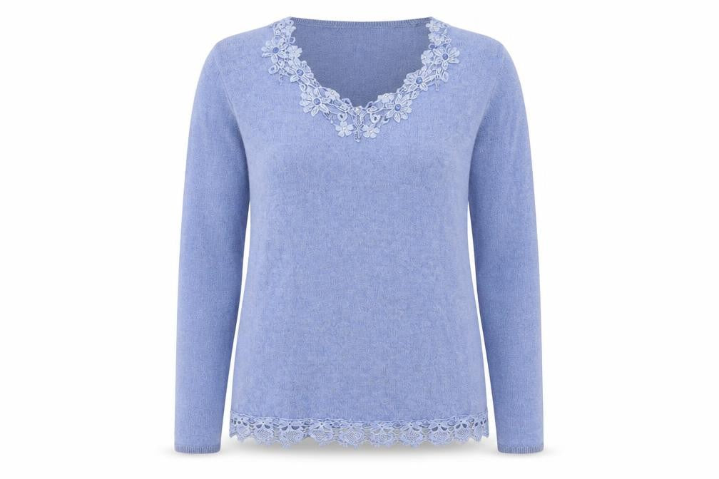 Reflect Womens Blue  Knit Pullover Jumper Size M