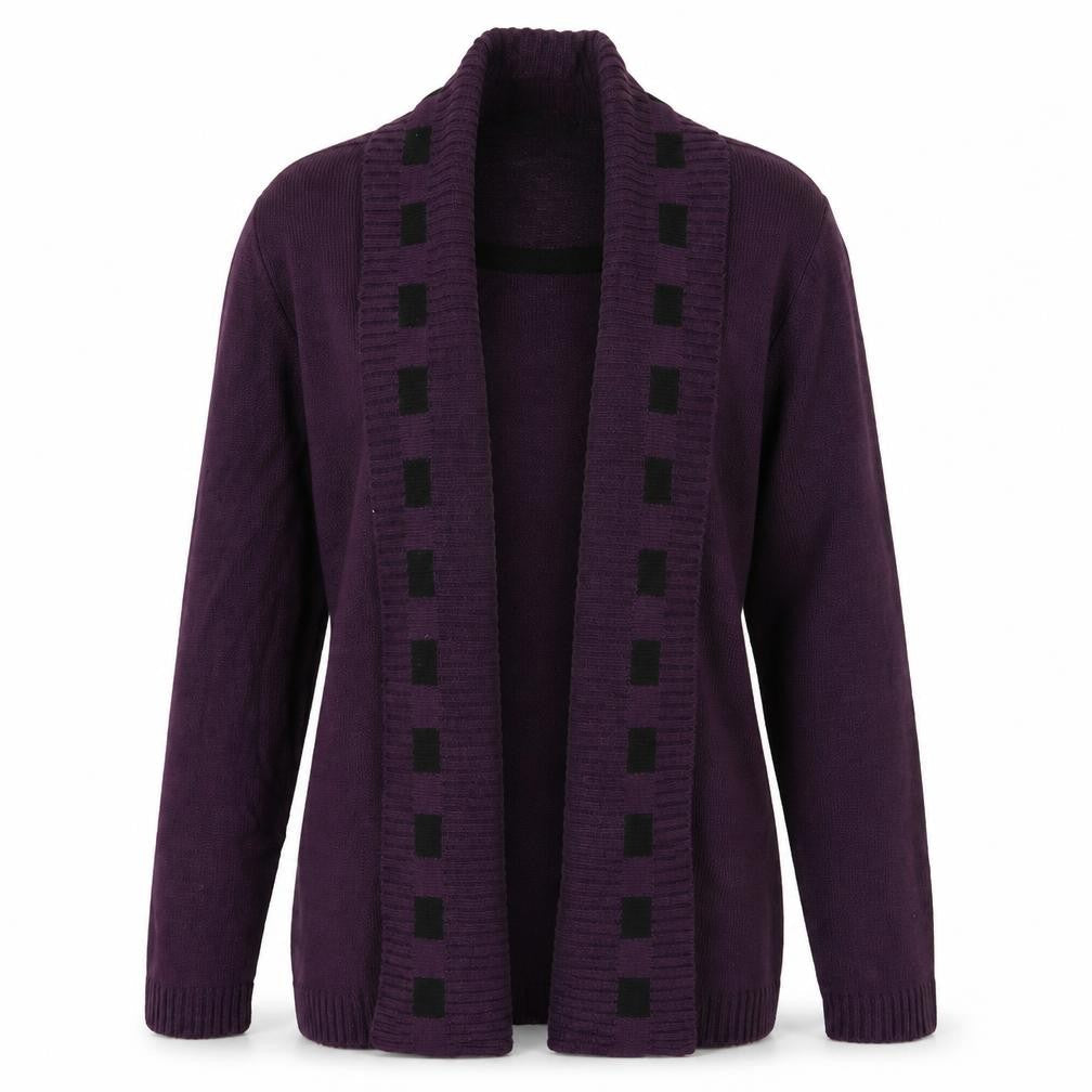 Glimpse Design Womens Purple  Knit Pullover Jumper Size M