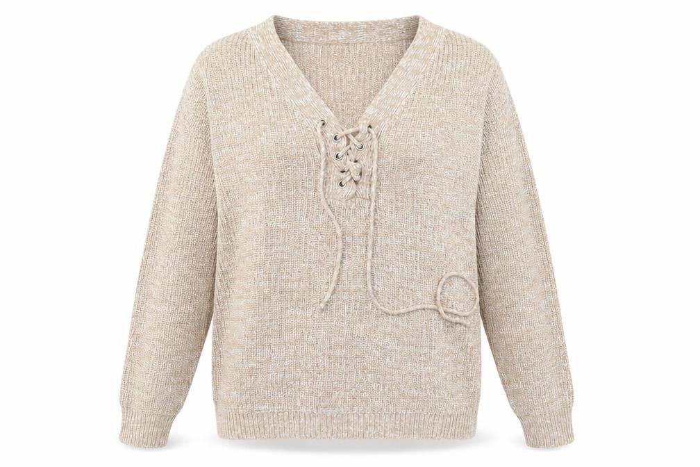 Preworn Womens Beige  Knit Pullover Jumper Size M