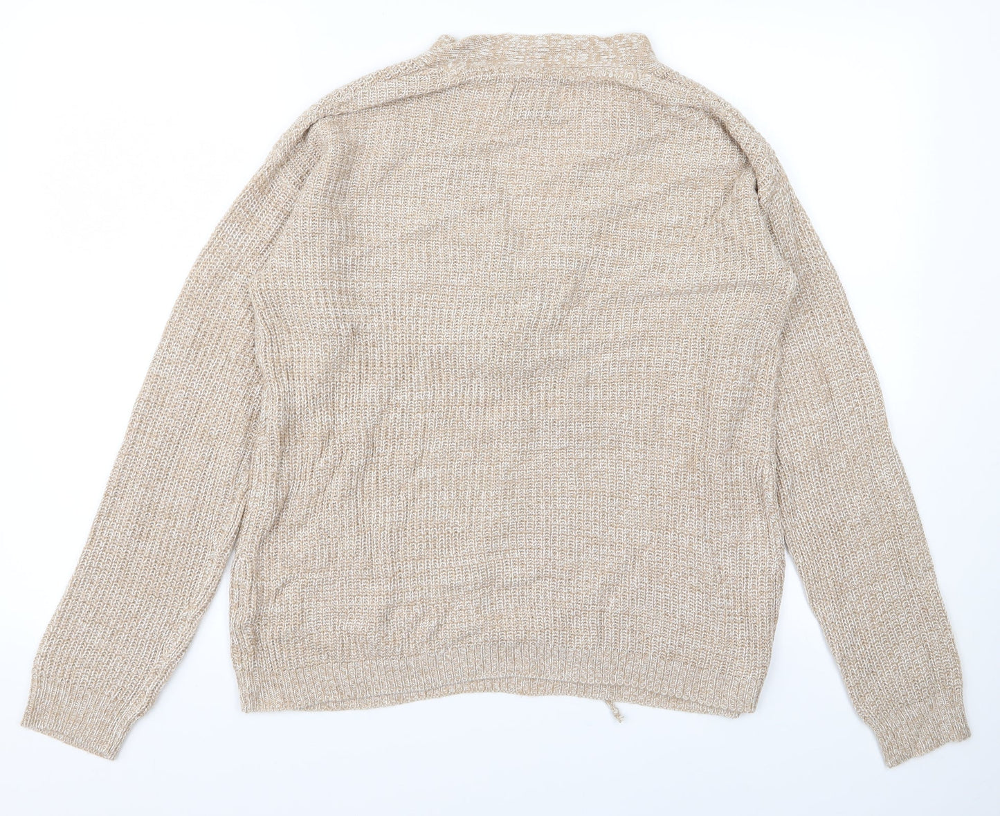 Preworn Womens Beige  Knit Pullover Jumper Size M