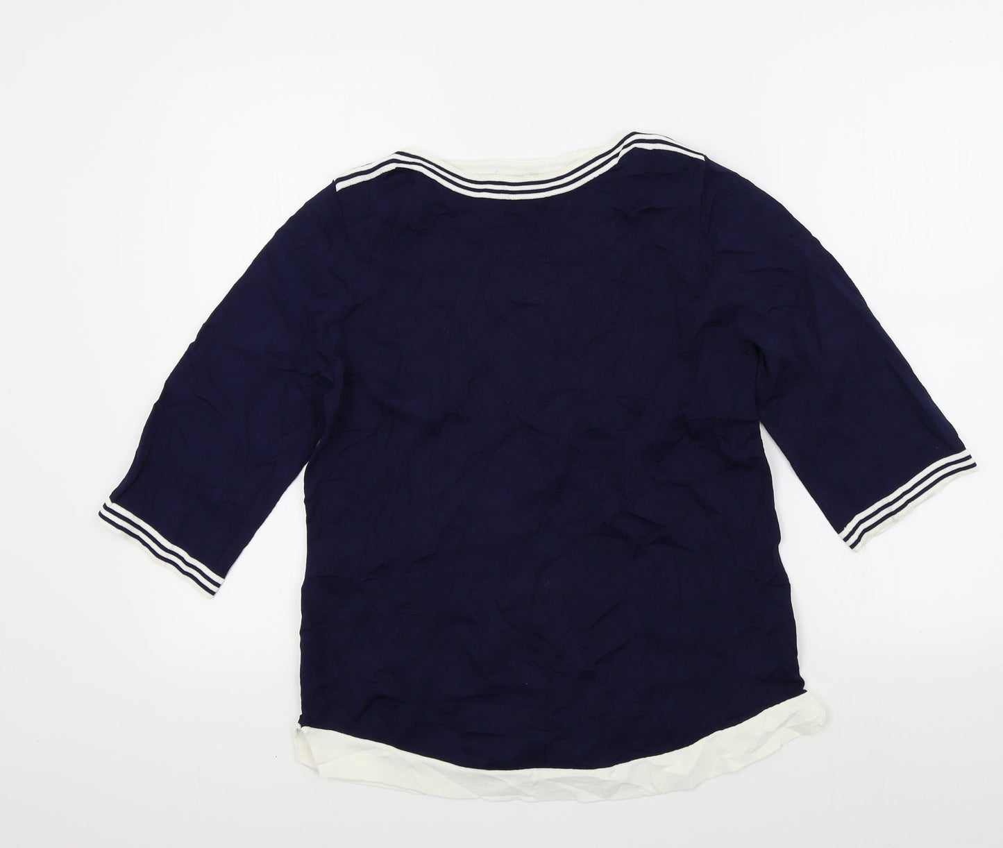 text Womens Blue   Pullover Jumper Size M