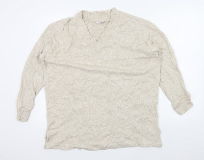 Tu Womens Beige   Pullover Jumper Size 18