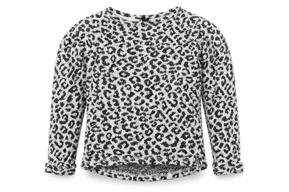 NEXT Girls White Geometric  Pullover Jumper Size 7 Years