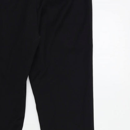 Preworn Womens Black   Trousers  Size 34 in L31 in