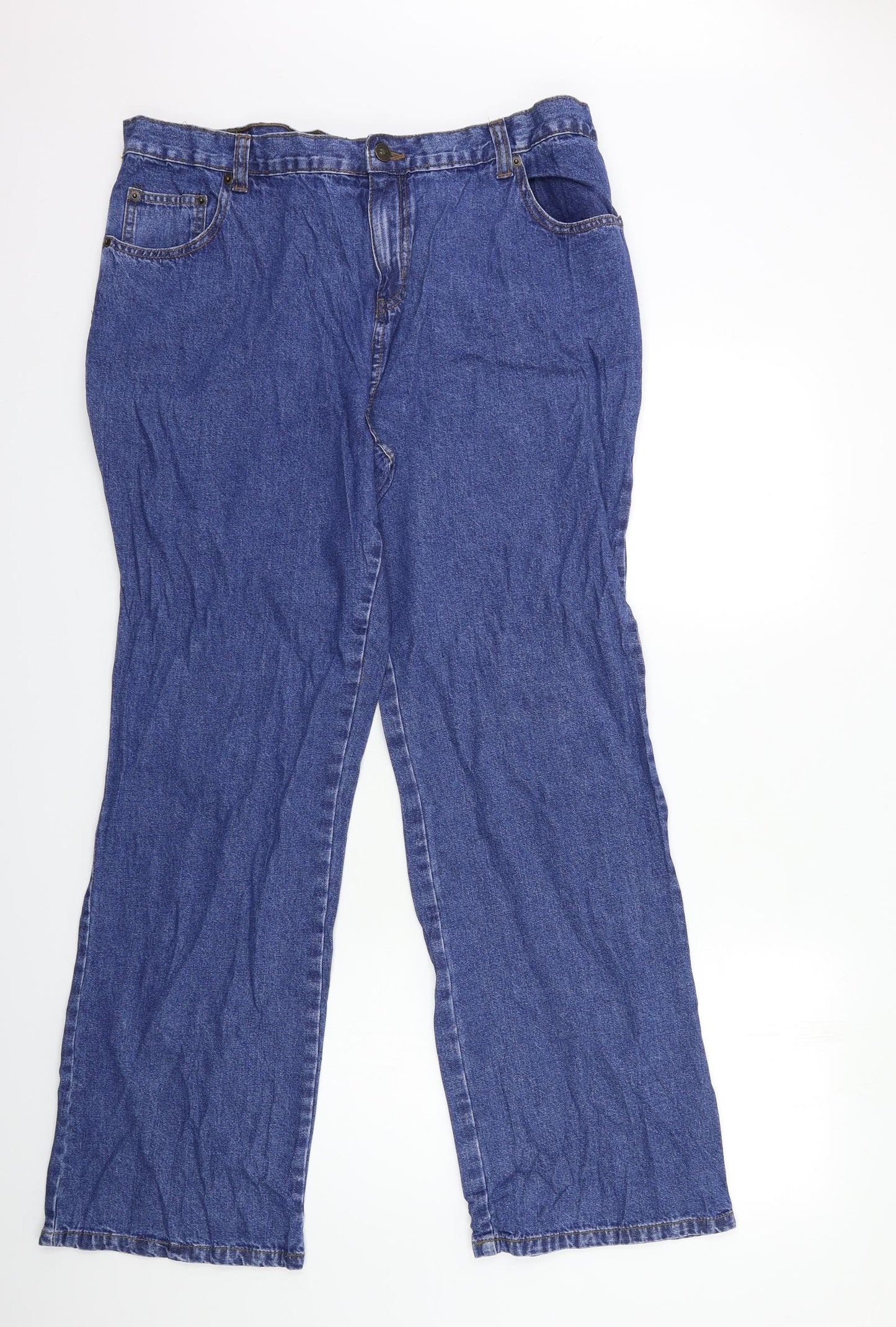 Preworn Womens Blue  Denim Snow Pants Trousers Size 18 L31 in