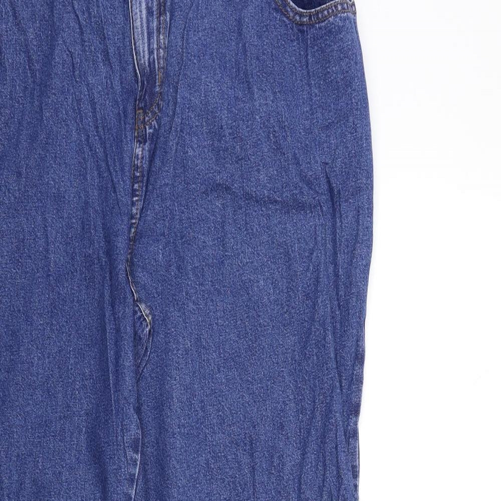 Preworn Womens Blue  Denim Snow Pants Trousers Size 18 L31 in