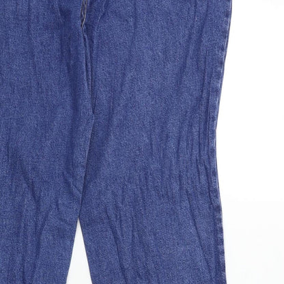 Preworn Womens Blue  Denim Snow Pants Trousers Size 18 L31 in
