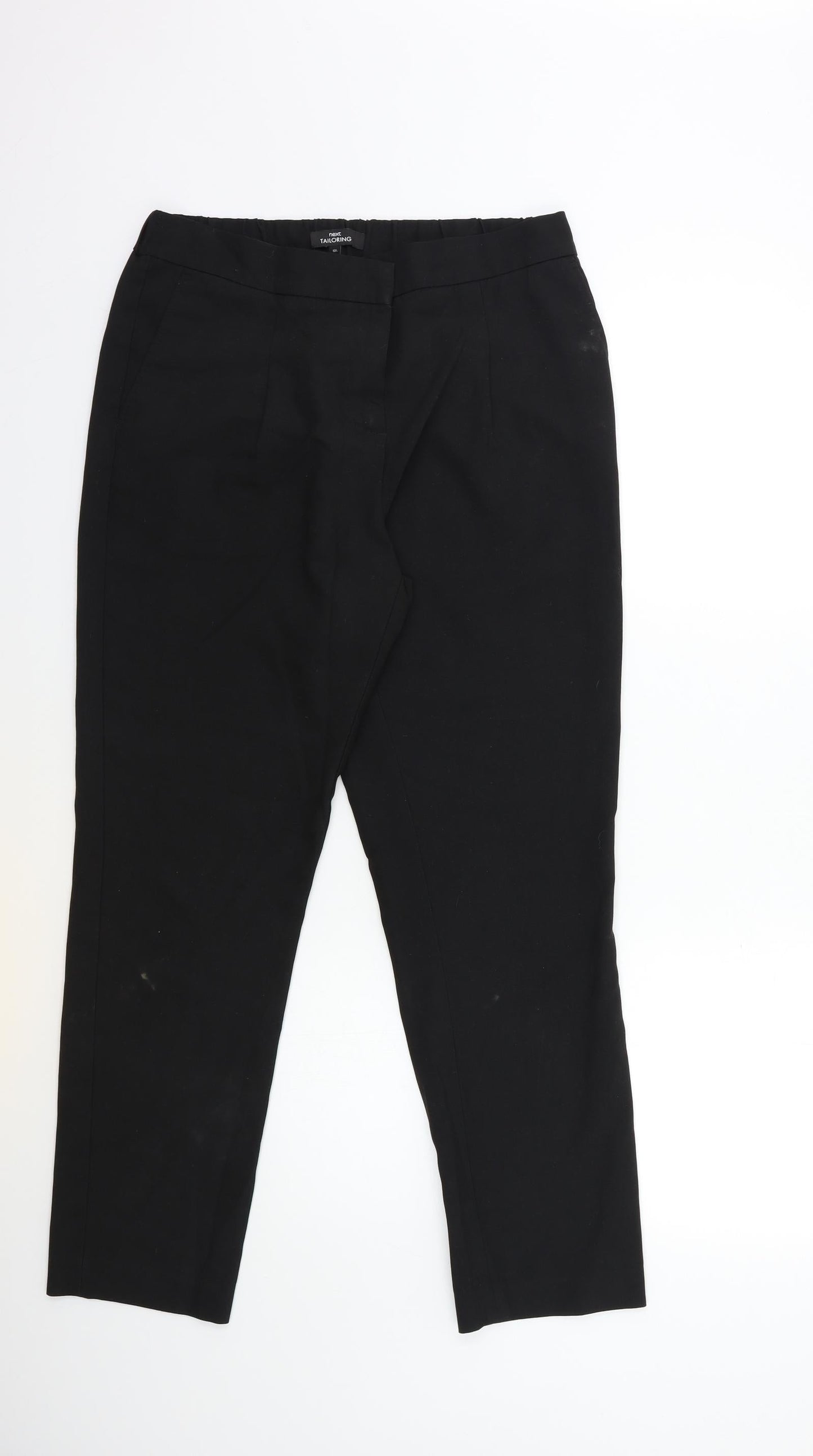 NEXT Womens Black   Trousers  Size 10 L28 in