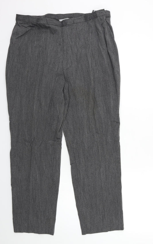 Marks and Spencer Womens Grey   Trousers  Size 18 L27 in