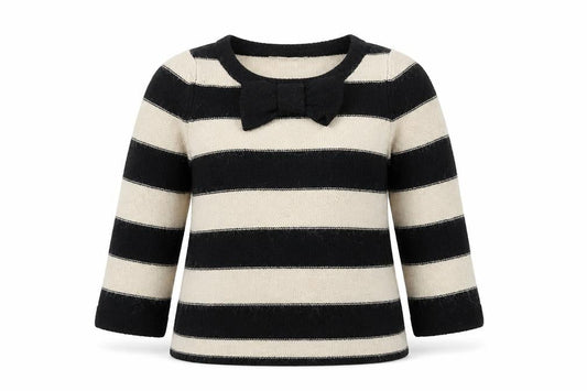 Next Womens Black Striped Knit Pullover Jumper Size 10