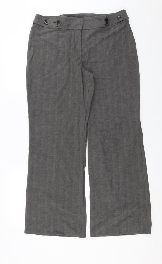 Marks and Spencer Womens Grey   Trousers  Size 14 L28 in
