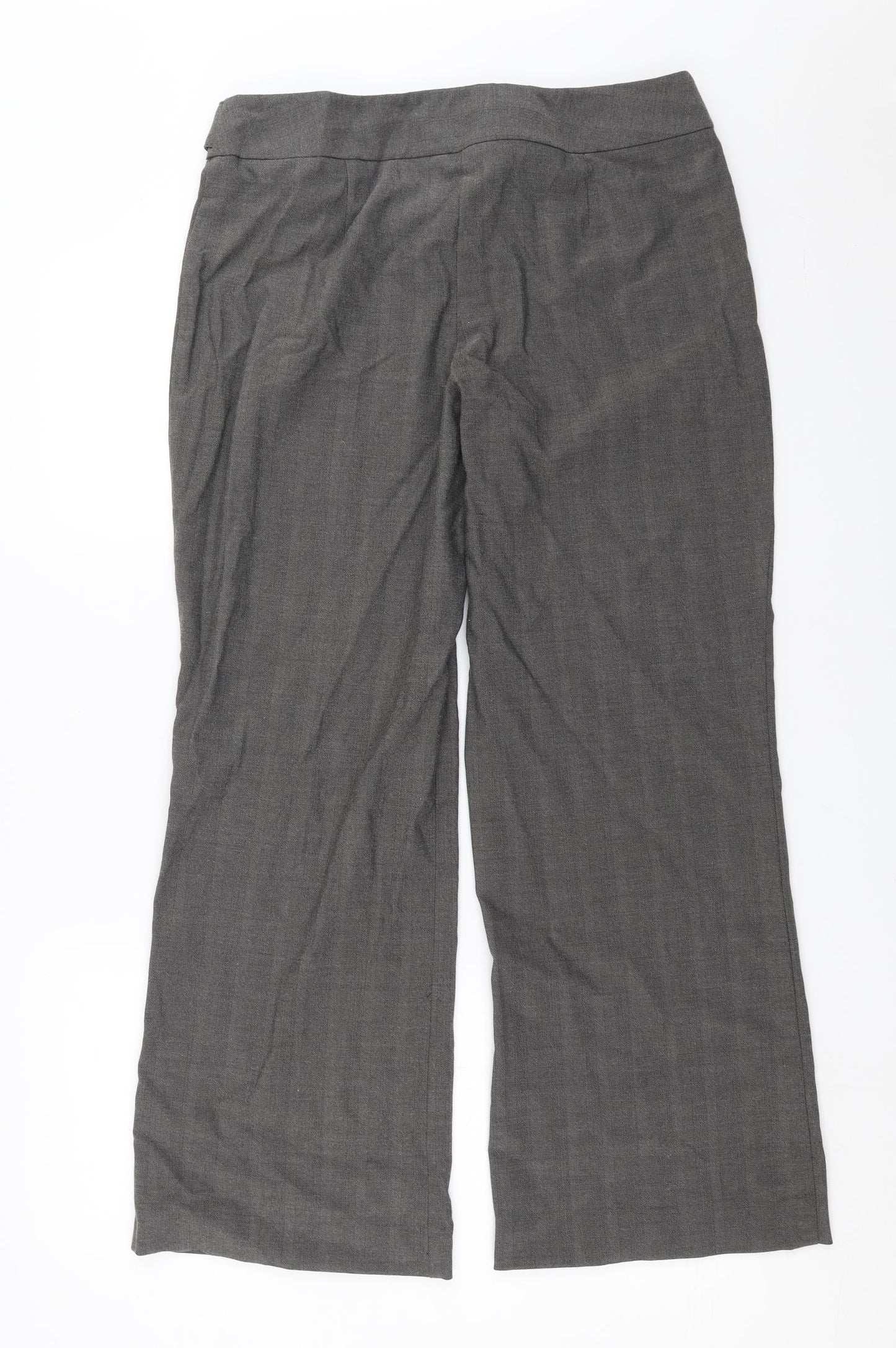 Marks and Spencer Womens Grey   Trousers  Size 14 L28 in