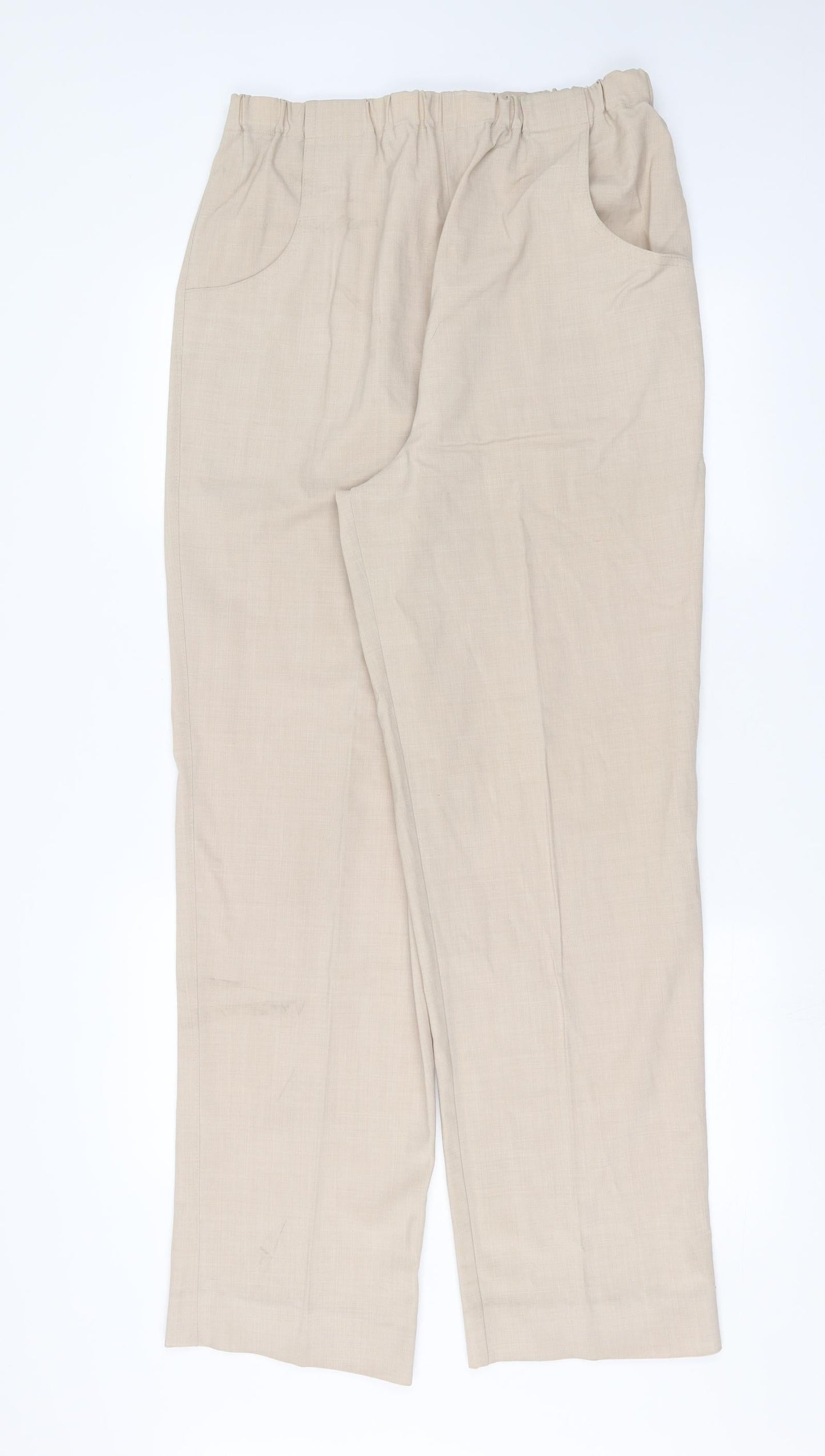 Preworn Womens Beige   Trousers  Size 32 in L32 in