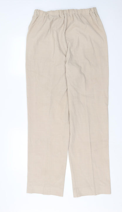 Preworn Womens Beige   Trousers  Size 32 in L32 in