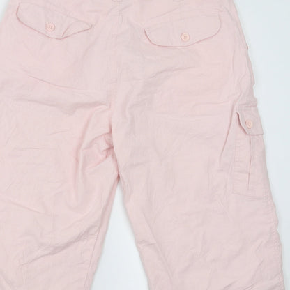 Preworn Womens Pink   Cropped Trousers Size 32 in  - 17 in inside leg