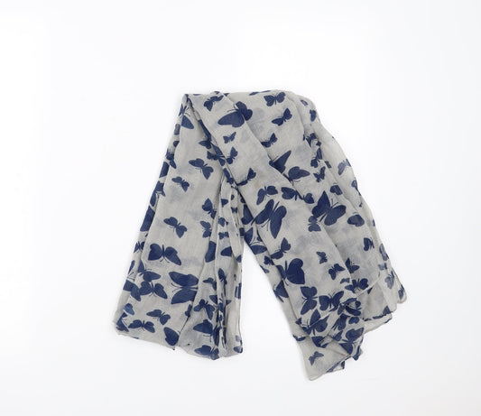 Preworn Womens Grey    Scarf   - butterflies