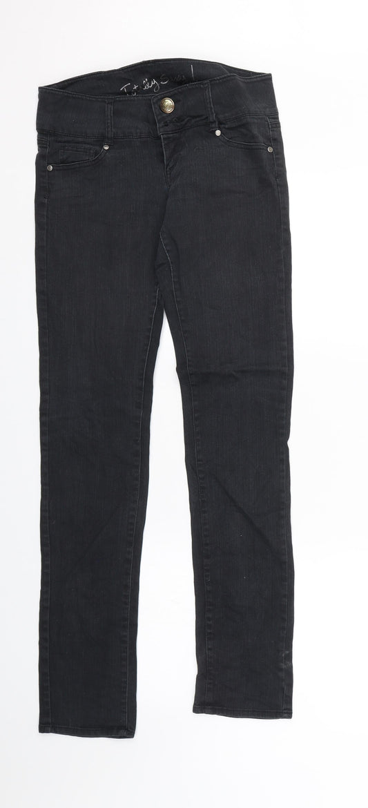 Tally Weiji Womens Black  Denim Skinny Jeans Size 8 L29 in