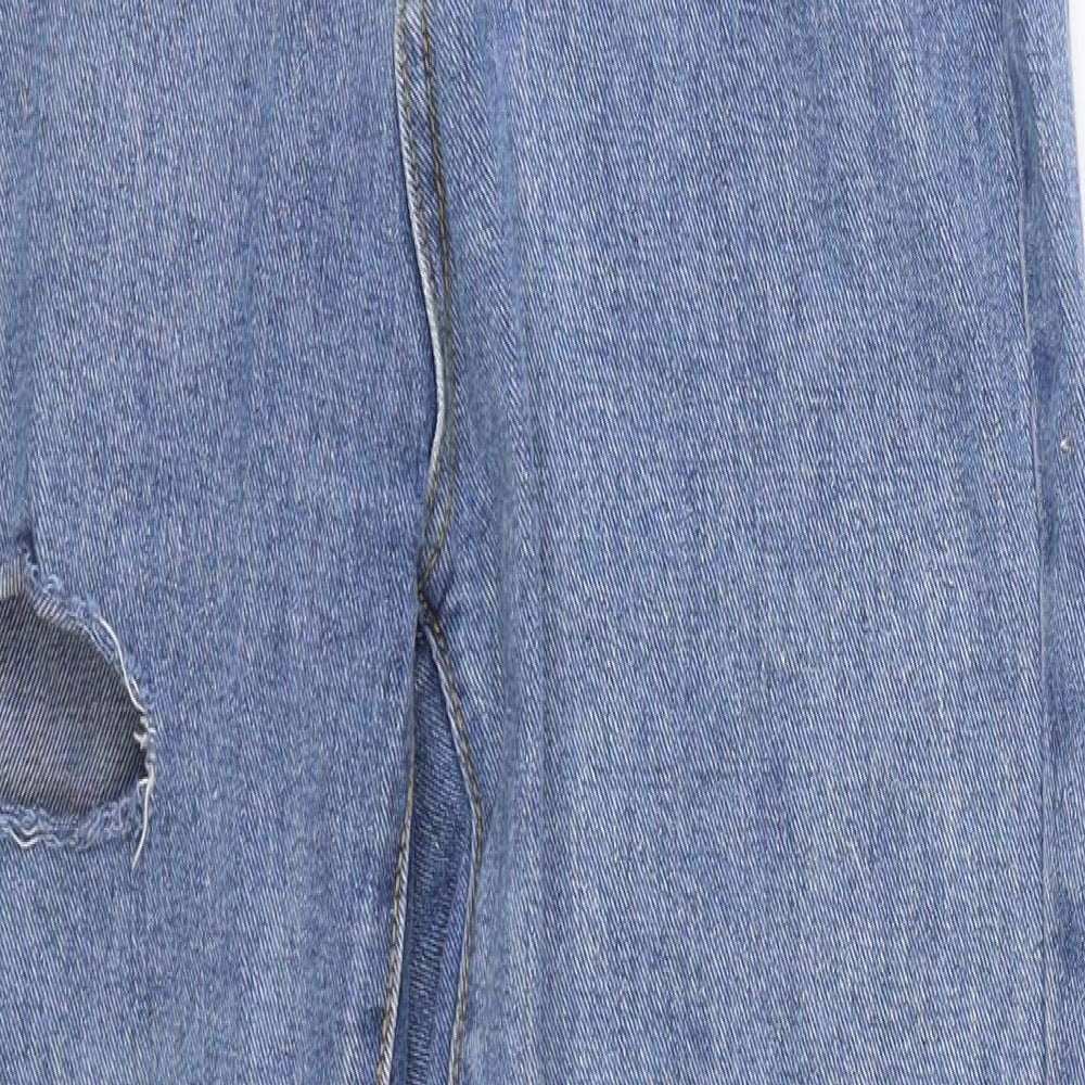 Shien Womens Blue  Denim Straight Jeans Size XS L25 in