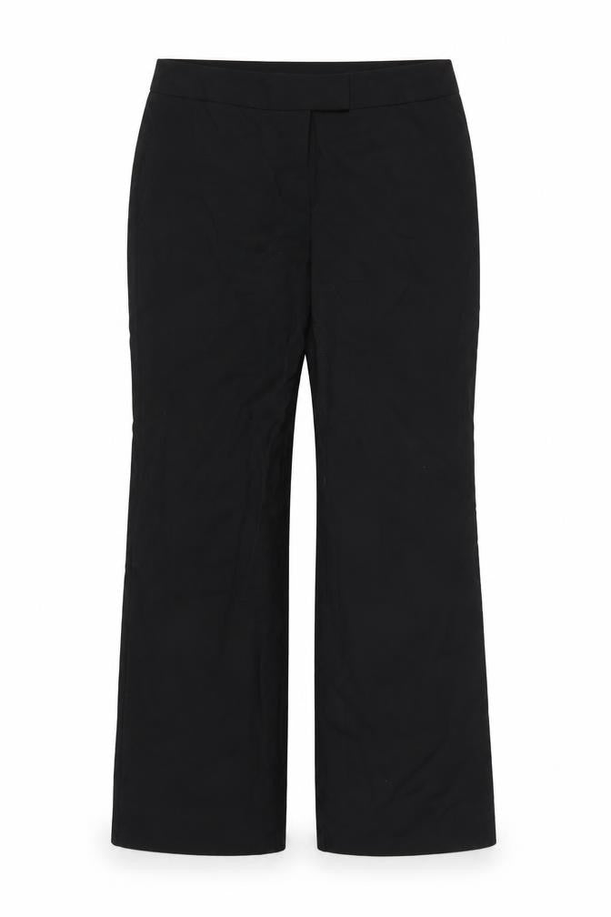 Basics Womens Black   Capri Trousers Size 10 L31.5 in