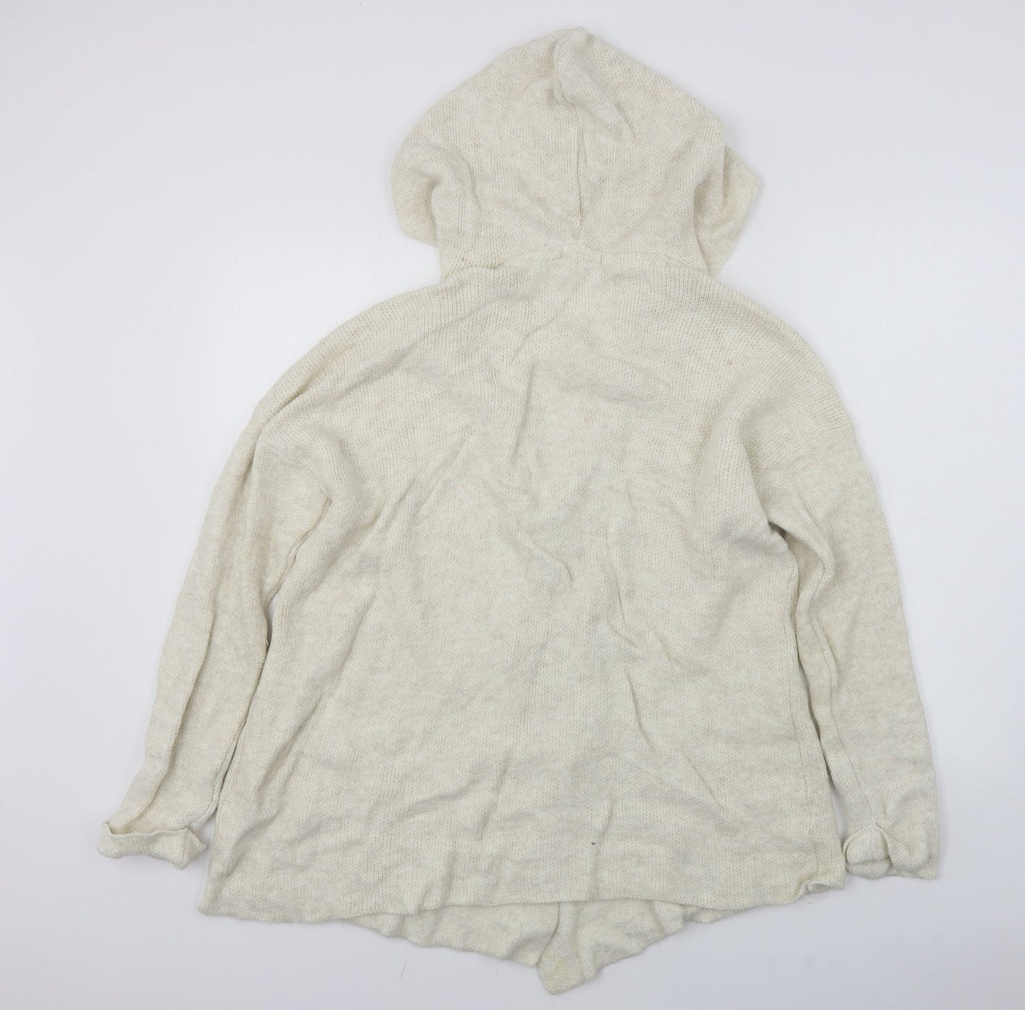 TU Womens Ivory   Pullover Hoodie Size M