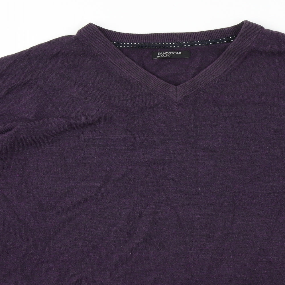 M&Co Womens Purple   Pullover Jumper Size XL