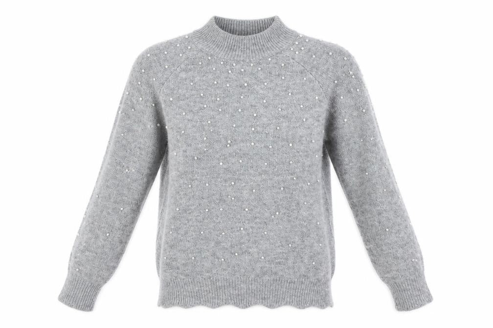 Papaya  Womens Grey   Pullover Jumper Size S