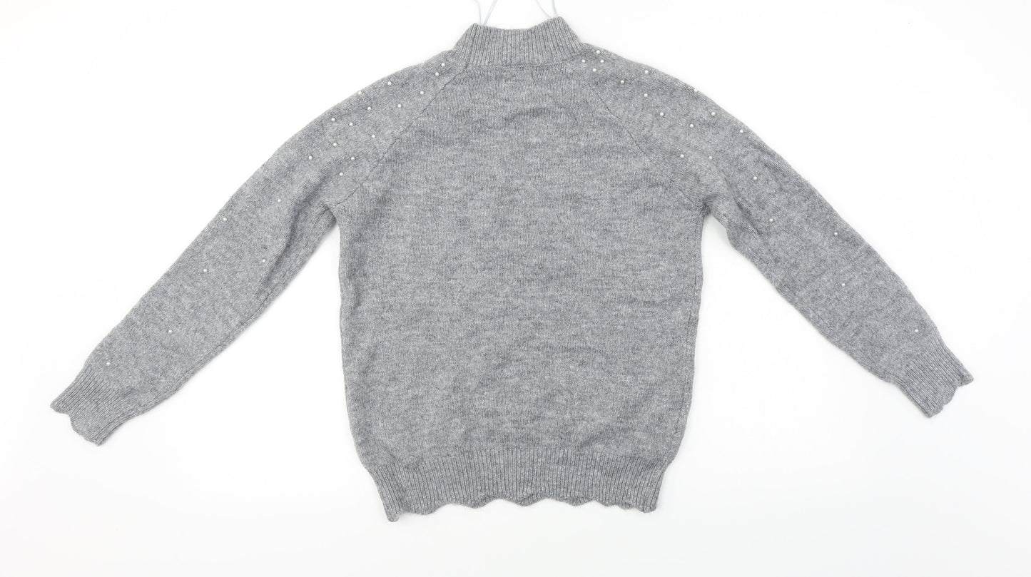 Papaya  Womens Grey   Pullover Jumper Size S