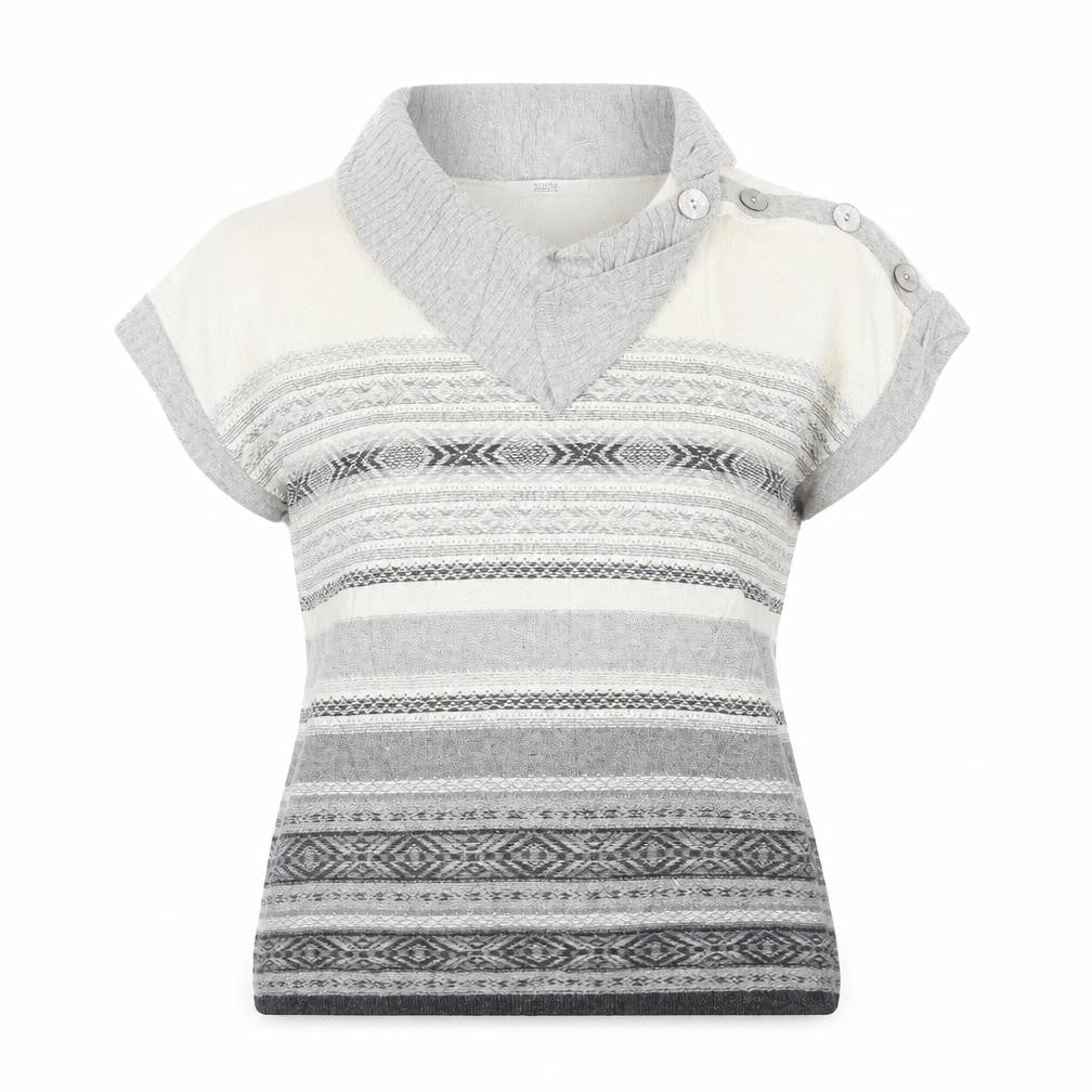 Marks & Spencer  Womens Beige Striped  Pullover Jumper Size 12