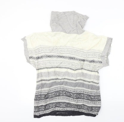 Marks & Spencer  Womens Beige Striped  Pullover Jumper Size 12