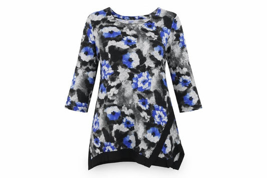 Womens Grey Floral  A-Line  Size 12