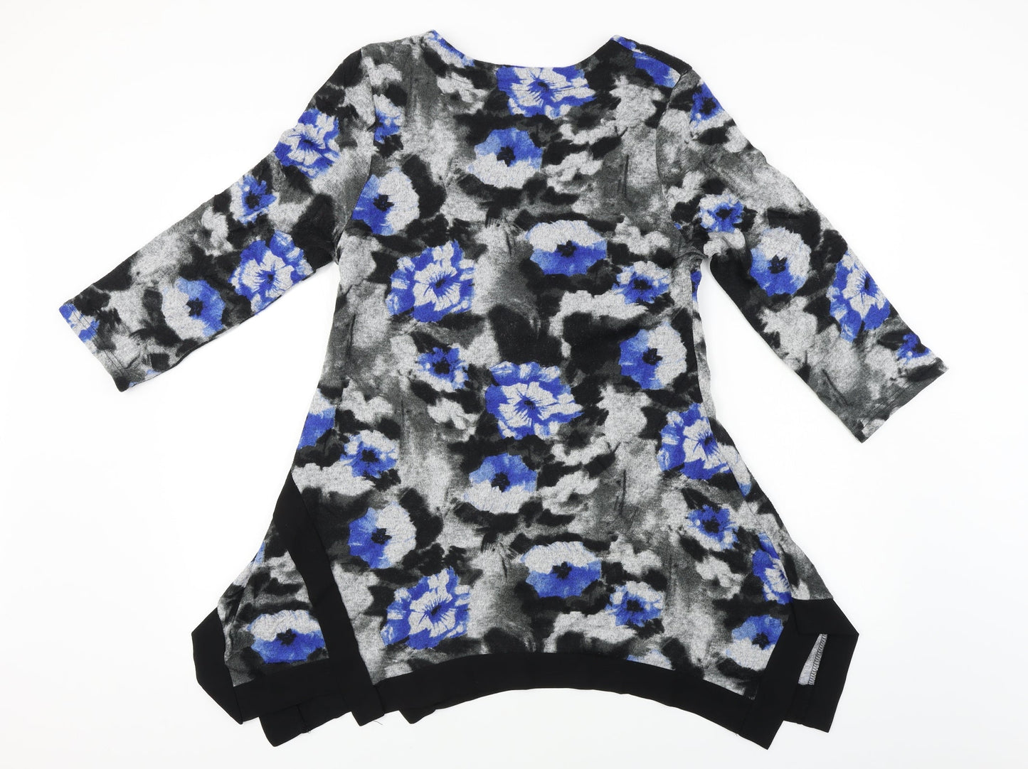 Preworn  Womens Grey Floral  A-Line  Size 12