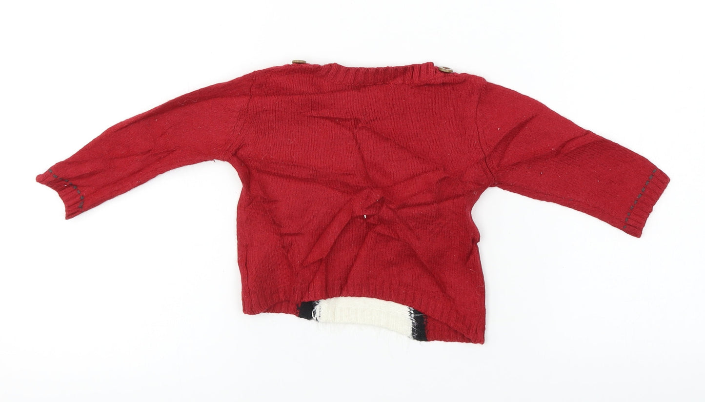 NEXT  Boys Red   Pullover Jumper Size 9-12 Months