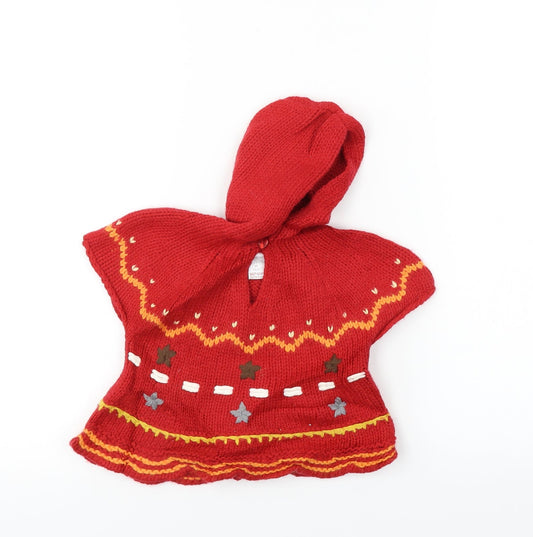 NEXT  Girls Red   Pullover Jumper Size 3-6 Months